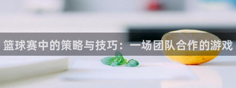 意昂官网入口登录：篮球赛中的策略与技